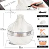 ezsozo juicer300ml usb air humidifier electric aroma diffuser mist木製穀物オイルアロマセラピーミニは車のための7つのLEDライトを持っています333W