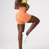Женские шорты Склеки бесшовные шорты женская эластичная тренировка короткие леггинс рюшированные фитнес -наряды Литт