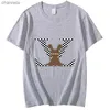 T-shirty męskie 2023 Nowy projekt luksusowy dla mężczyzn w 100% bawełniany nadruk T-shirt Rabbit Street Hip Hop Zagima T-shirt Hip Hop Free Shipping T230720