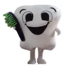 2019 fantasia de mascote de dente de alta qualidade trajes de festa traje de mascote de personagem de atendimento odontológico fantasia vestido de mascote de parque de diversões dentes242A