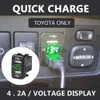 Outros carregadores de baterias 24 v 12 v carro usb carregadores 3.0 adaptador de energia soquete teste volt acessórios automotivos para toyota corolla prado reiz land cruiser x0720