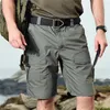 Heren Shorts Tactische Cargo Mannen Zomer Militaire Paintball Camouflage Waterdichte Korte Broek Leger Multi Pocket Werk