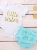 Clothing Sets Hello World Print Born Baby Girl Clothes 0 3 Months 6 9 12 18 M Summer Romper Girls Set Ropa