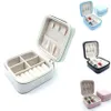 Badkamer Opslag Organisatie Vrouwen Reizen Sieraden Doos Case PU Leer Rits Dozen Organizer Voor Oorbellen Rings267y