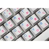 Kprepublic 139 japonais racine japon bleu cyan police langue cerise profil colorant sous Keycap PBT pour 87 104 LJ200925266V