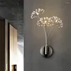 Duvar lambası modern basit ve hafif lüks kristal karahindiba oturma odası arka plan koridor yatak odası başucu