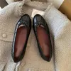 2024 Women Dress Shoes Luxury Brand Ballet Flats Designer Shoes Platform pumps loafer low heel slingback black white burgundy wool glitter fabric comfort shoe