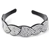 women headband alice band diamante rhinestone crystal chains leaf hair accessory R476228w