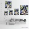 Abstract Canvas Art Bathing Study for Les Grandes Baigneuses Paul Cezanne Painting Handcrafted Exotic Decor for Tiki Bar