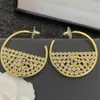 2023 New Spring/Summer ccity Woman Stud Earrings letter C logo gold Hoop Earing Designer Luxury Women jewelry Accessories 56545