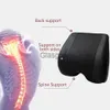 Seat Cushions PU Car Lumbar Pillow Neck Pillow Memory Foam Auto Relax Headrest Backrest Support Cushion for Car Seat Universal Car Accessories x0720