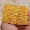 24k Dubai Braccialetti color oro per le donne Dubai Sposa Matrimonio Bracciale etiope Africa Bangle Gioielli arabi Bracciale con ciondoli in oro L230704