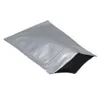 10x17 5cm 100pcsセルフシール可能食品純粋なアルミホイルパッキングバッグMylar Foil Closable Food Storage Zipper Lock Food Packaging 196l