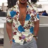 Mens Casual Shirts Zomer Aloha shirt Oversized 3D Print Straat Kleding Top Bloem Patroon Y2k Luxe Kostuum Designer 230720