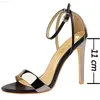 Sandals Bigtree Shoes Pu Leather High Heels 2023 New Women Heels Sexy Stiletto Heels 11 cm Party Shoes Color Tonging Women L230720