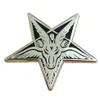 Broches Broches Broche La Tête De Chèvre Émail Pin Sabbatique Satan Badge Jewelry2316