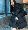 Femmes Down Parkas Designer Luxe Designer Veste Femmes Manteaux Denim Terry Top Mode Puffer Vestes Hommes Blazers Triangle Budge Hiver Épais Manteaux Longs