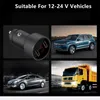 Other Batteries Chargers Dual USB Car Charger 2 Port LCD Display 12-24V Cigarette Socket Lighter For Mazda 2 3 5 6 CX5 CX7 CX9 Atenza Axela Accessories x0720