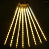 Strings 30/50cm LED Meteor Shower Fairy String Garland Lights Christmas Decorations Outdoor Wedding Street Garden Home Decor Navidad