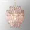 Chandeliers Luxury Living Room Glass Chandelier Natalia Handblown Pendant Lights Modern Chain Hanging Lamps For Bedroom