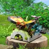 Blocks Cute Pet Party Fun Rabbit Butterfly Parrot Bee Frog Snail Dolly Animal Decoration Assembly Block Toys For Children's Day Gifts R230720