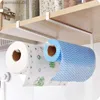 Kitchen Roll Paper Holder Cabinet Fresh-keeping Film Storage Hook Cloth Towel Rack Napkin Hanger Towel Rack Storage Organizer L230704