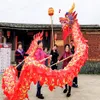 Klassisch Größe 5 # 7m Seide Chinesischer Drachentanz 6 Kinder Volksmaskottchenkostüm besondere Kultur Feiertagsparty Neujahr Frühling da325g