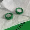 Italiaans ontwerp spiraal emaille groene vrouwen ring mode gepersonaliseerde vakantie gift221z