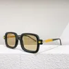 Solglasögon ramar över högkvalitativt tyska nischmärke kub rund acetatram vintage glas för män och kvinnor trendiga