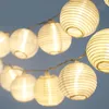 20 Lanternes Blanches - Mini Guirlande Lumineuse LED en Nylon pour Intérieur et Extérieur Fonctionne à l'Énergie Solaire242c