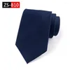 Bow Ties Real Silk Men 9cm Striped Blue Necktie Solid Black Neckties Mens Business Neck Tie Polka Dot Groom Wedding A132