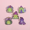 Brooches Pins for Women Cartoon Frog Letter 2023 New Witch Fashion Funny Badge for Dress Cloths Bags Decor Cute Enamel Metal Jewelry Wholesale