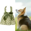 Hundkläder husdjur prinsessan klänning bowknot halter blommor mönster små medelstora hundar kjolar bröllopsklänningar kläder