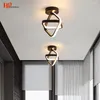 Plafoniere HD Lampada da corridoio semplice Piccola applique da parete a LED moderna per portico Camera da letto Soggiorno Corridoio Balcone Decorazioni per la casa Lustro per interni