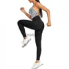 Kvinnors träningsdräkter Womenyoga Patchwork Leopard Jumpsuit Nyaste CatSuit Bodysuit ärmlös Gym Bodycon Romper Sportwear Fitness Workout Yoga Suit J0720