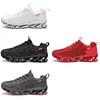 2023 Flying woven fish scale blade athleisure shoes men black red grey white outdoor for all terrains