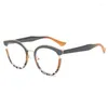Солнцезащитные очки рамы 2023 модные леопардовые глазные очки для женщин Винтажные оптические анти-синие очки рамки женского окулоса Гафас де Сол