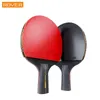 Table Tennis Raquets 2PCS Racket Professional 6 Star Ping Pong Set Pimplysin Rubber Hight Quality Blade Bat Paddle with Bag op230719