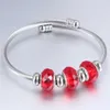 Braccialetti con ciondoli in perline di Murano placcati in argento dorato Braccialetti con braccialetti regolabili con filo da donna per regalo di moda L230704