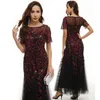 Vestidos maxi de manga curta boho com estampa floral babado envoltório coquetel vestidos de verão praia swing casual festa boêmio vestido longo esvoaçante para senhoras vestidos de festa elegantes