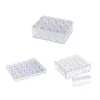 Clear Plastic Bead Storage Containers Set diamantmålning Tillbehörslåda Transparent flaskor med lock för DIY Diamond Nail T200104187U