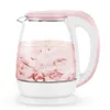 Pink 1 8L Glass Automatic Electric Water Kettle 1500W Water Heater Boiling Tea Pot Kitchen Appliance Temperature Control221Y