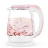 Rose 1 8L verre automatique bouilloire électrique 1500W chauffe-eau bouillant théière appareil de cuisine contrôle de la température221Y