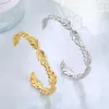 Cazador Leaves Ear of Wheat Bracelet for Women Stainless Steel Cuff Bangles Gold Color Luxury Jewelry Mother Day Gift Birthday L230704