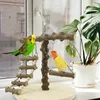 Andere vogelbenodigdheden Houten papegaaienspeelstandaards Schommelbak Bekerspeelgoed Hangende ladderbrug voor klimkooi in parkstijl