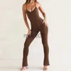 Kvinnors spårsättningar Hollow Out Beauty Back Yoga Jumpsuits Super Stretchy Sports Rompers Women Sportwear Onepieces Fitness Bodysuits Gym Tracksuits J230720