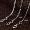 BALMORA Real 925 Sterling Silver Foxtail Chains Chokers Long Necklaces for Women Men for Pendant Jewelry 16-32 Inches308E