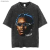 Camisetas para hombres Young Thug Thugger Graphic Vintage Washed T Shirt Men's Rapper Hip Hop Punk Tees Hombres Mujeres Moda Camisetas de gran tamaño Streetwear T230720