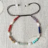 Charme Pulseiras 3mm Gemas Naturais Strand Bracelet Rainbow Quartz Chakra Crystal Real White Pearl For Women Reiki Healing Jewe149o