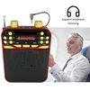 Other Electronics High Quality Wireless Ser FM Radio with Microphone TF Card Digital Voice Amplifier MP3 Player 230719